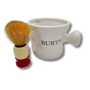 Burts Bees Shaving Mug and Brush